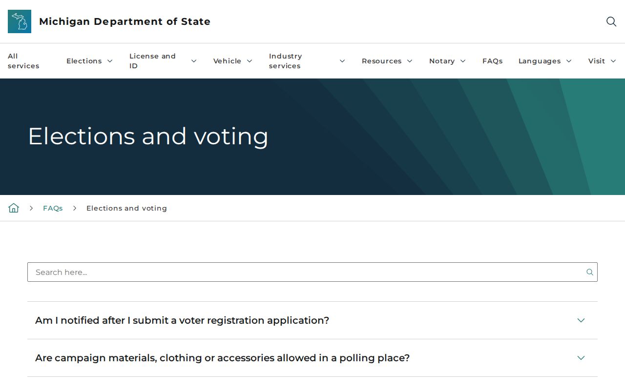 Van Buren Township residents directory Michigan Qualified Voter File access guidance